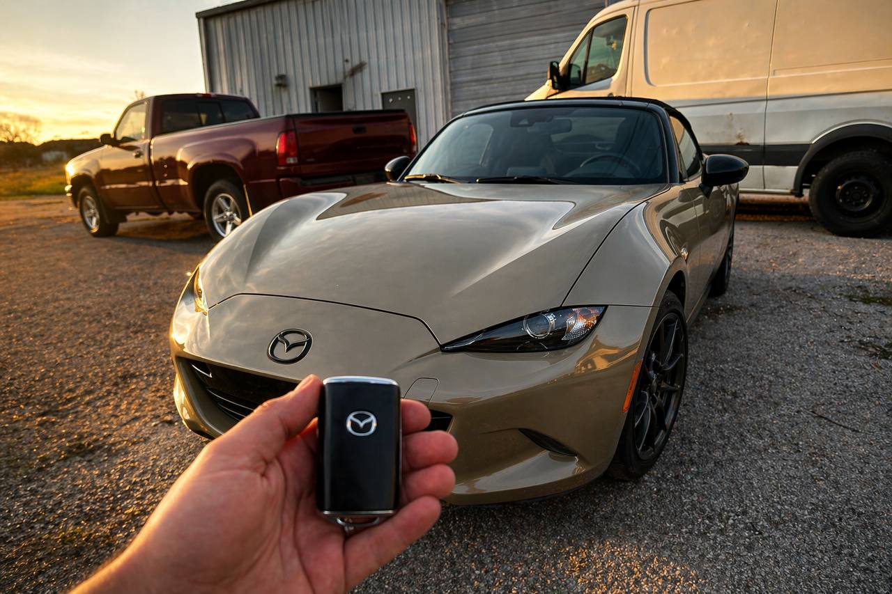 Mazda key cut by mobile locksmith Second Key Richmond KY